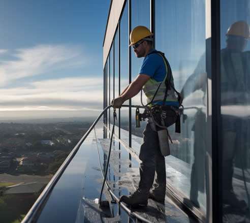 Coolblast Exterior Window Cleaning Process