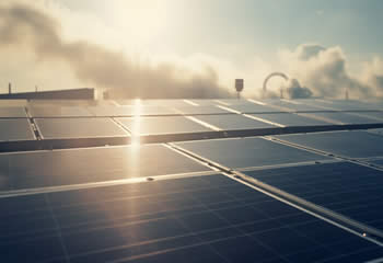 Environmental Pollution on solar panels