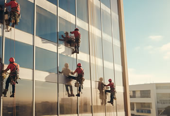 highly skilled and trained window cleaning professionals